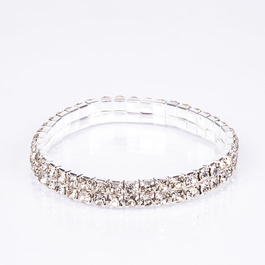 Arany tónusú Emporia Ötvözetű Szett Fehér Emporia® Kristállyal ( Nyaklánc+Fülbevaló+Karkötő+Gyűrű+Medál )