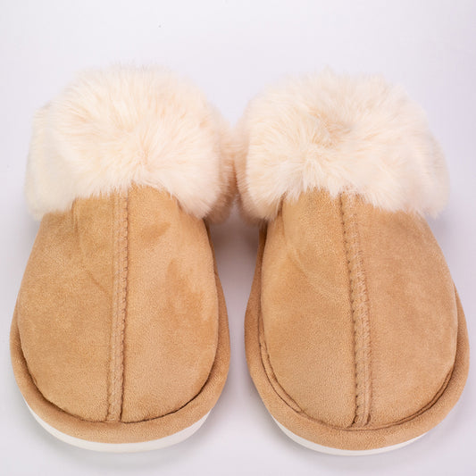 Puha, légáteresztő flanel anyagból készült téli papucs, unisex