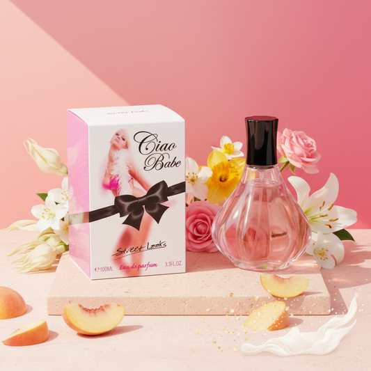 100 ml Eau de Perfume "CIAO BABE" Gyümölcsös Virágos Illat Nőknek, 2% illatolaj tartalommal