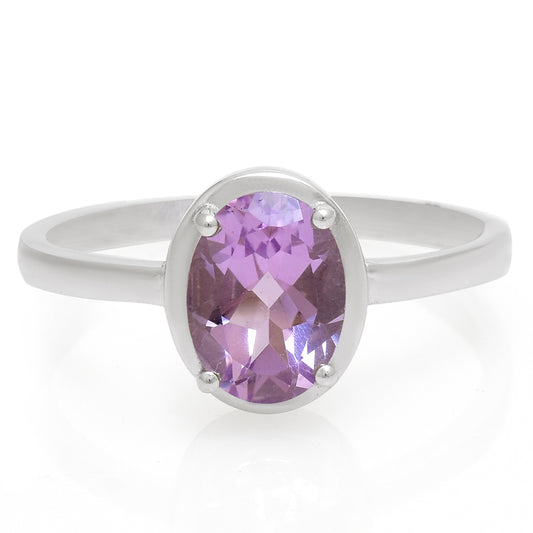 Ezüst Gyűrű Brazil Ametiszttel