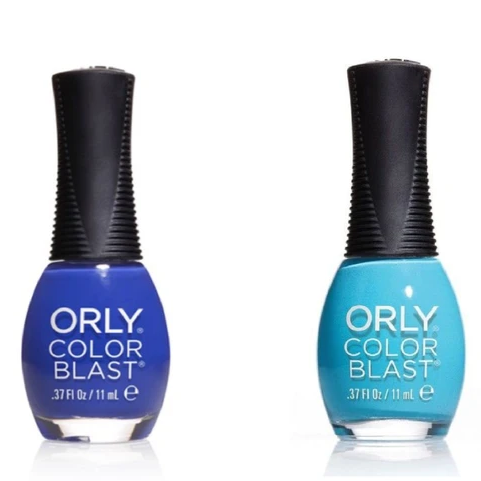 Lila és Égkék Orly Color Blast körömlakk - 1+1 AJÁNDÉK - 2 x 11 ml 1 