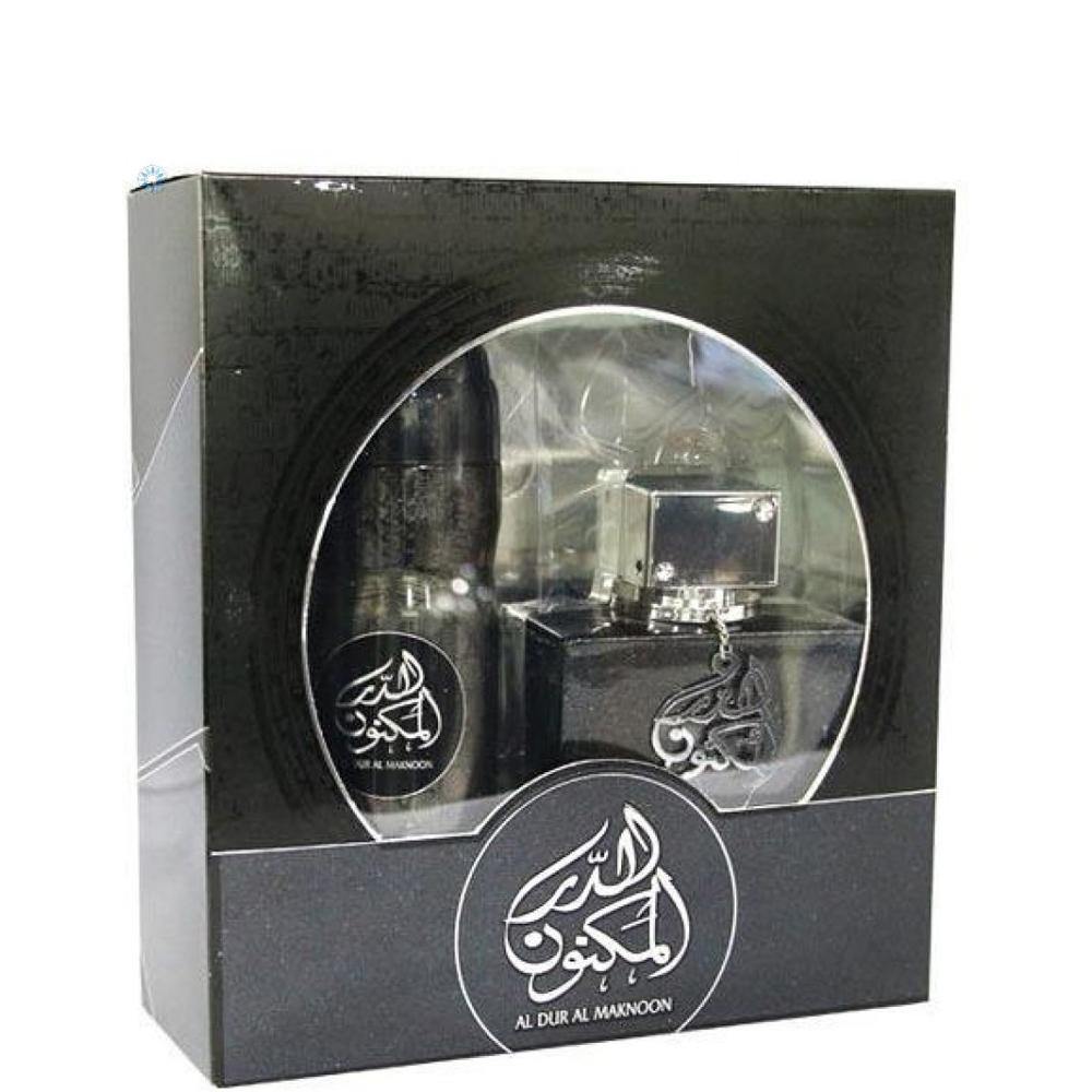 100 ml Eau de Parfum Al Dur Al Maknoon + 200 ml Deo Ajándékkészlet Keleti Virágos Gyümölcsillat Férfiaknak 4 100 ml Eau de Parfum Al Dur Al Maknoon + 200 ml Deo Ajándékkészlet Keleti Virágos Gyümölcsillat Férfiaknak - Ékszer Galéria