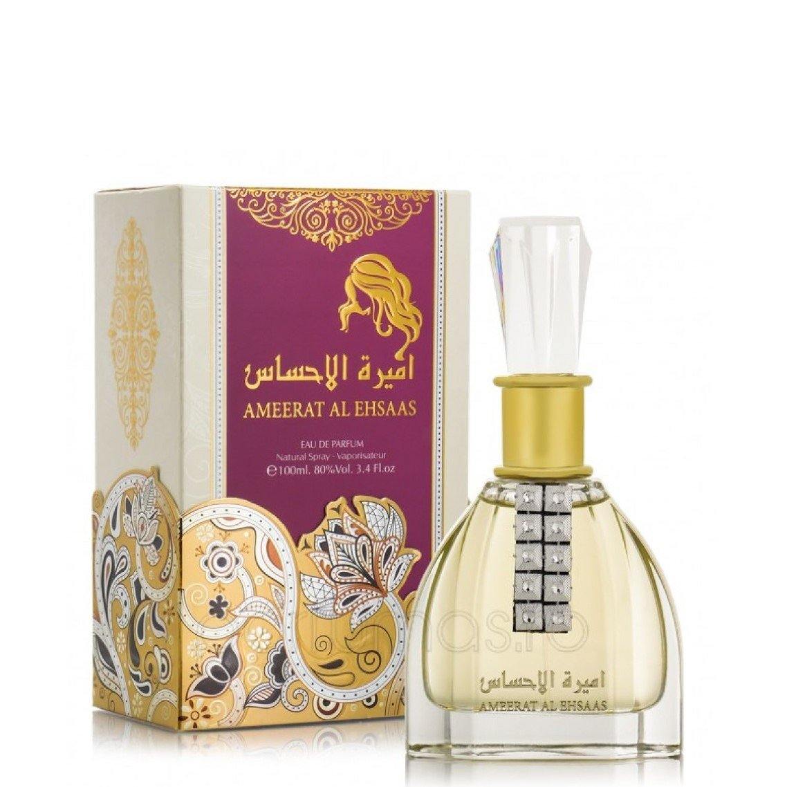 100 ml Eau de Parfume Ameerat Al Ehsaas Vaníliás Gyümölcsös Illat Nőknek - Ékszer Galéria