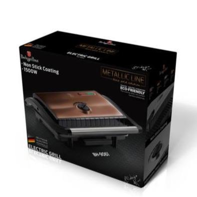 Berlinger Haus Elektromos Grill és Szendvicssütő Tapadásmentes Bevonattal, Rosegold 3 Berlinger Haus Grill és Szendvicssütő