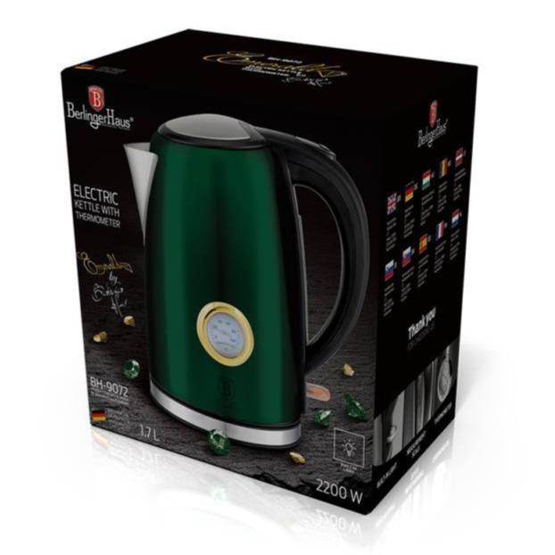 Berlinger Haus 1,7 l-es Elektromos Vízforraló Hőfokjelzővel, Emerald 2 berlinger haus vízzforraló