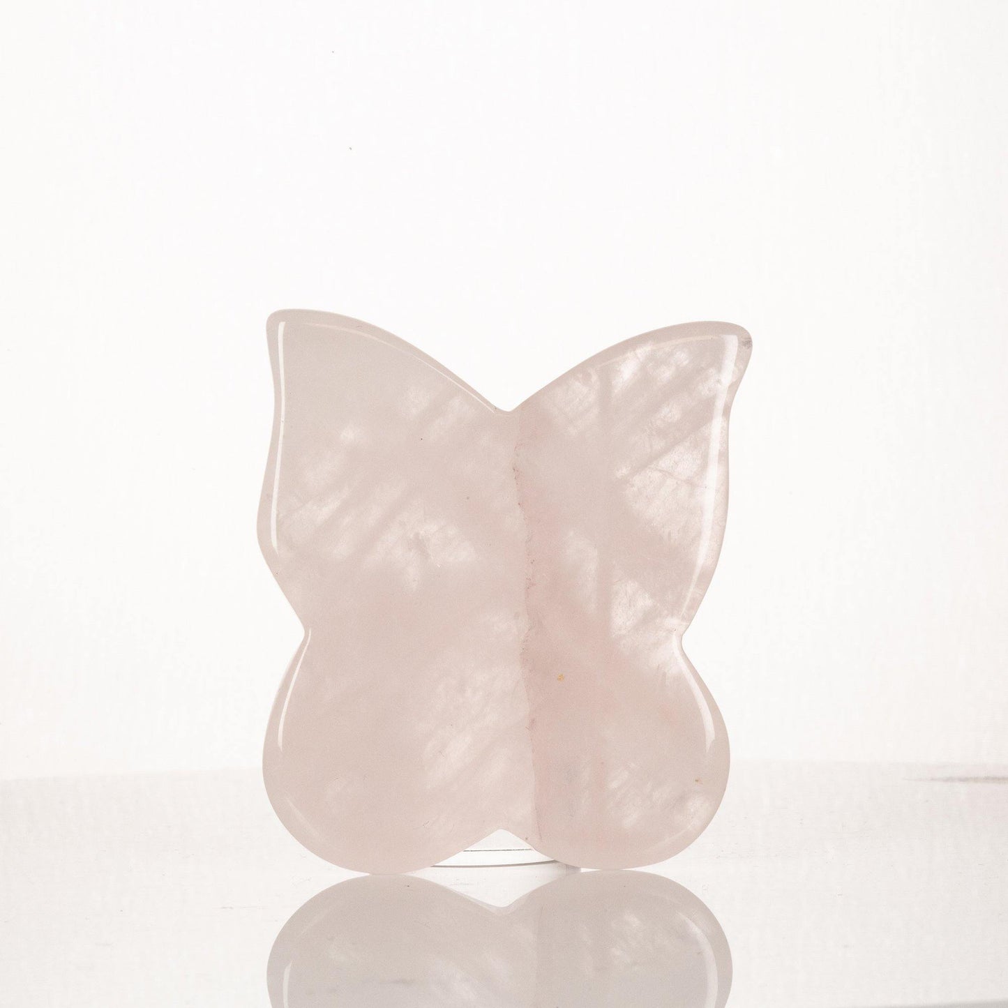 Feszesítő Arcmasszírozó Pillangó Kő , 100% rózsakvarc - Ékszer Galéria