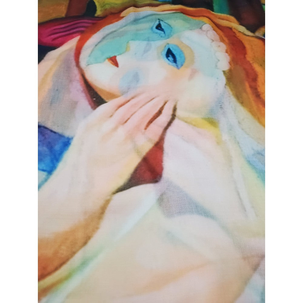 Pamut Sál-Kendő, 70 cm x 180 cm, Picasso - Abstract Style Portrait 2 