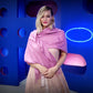 100% Valódi Pashmina Kasmír Sál-Kendő, 70 cm x 170 cm, Levendula - Ékszer Galéria