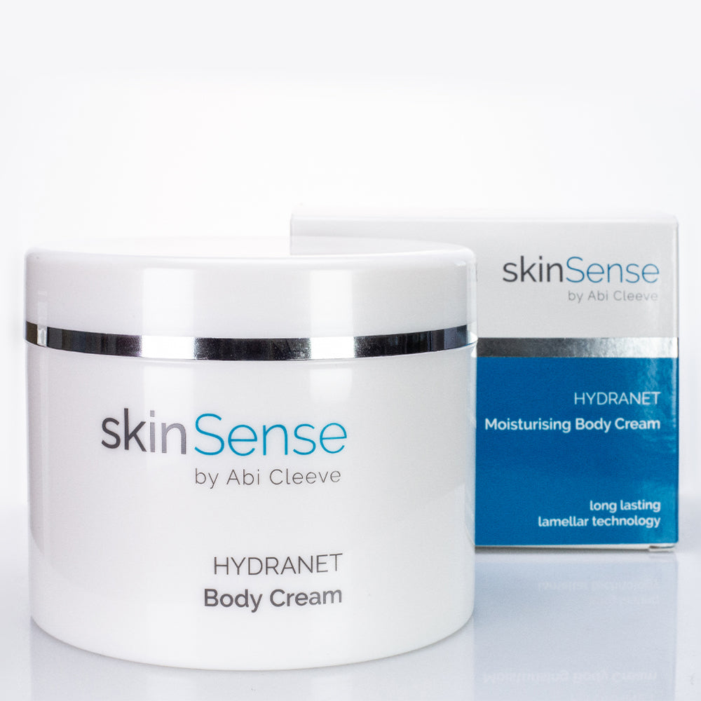 SkinSense 2 Lépéses Bőrápoló Kollekció: SkinSense Testápoló Krém 400 ml és Testradír 200 ml 2 