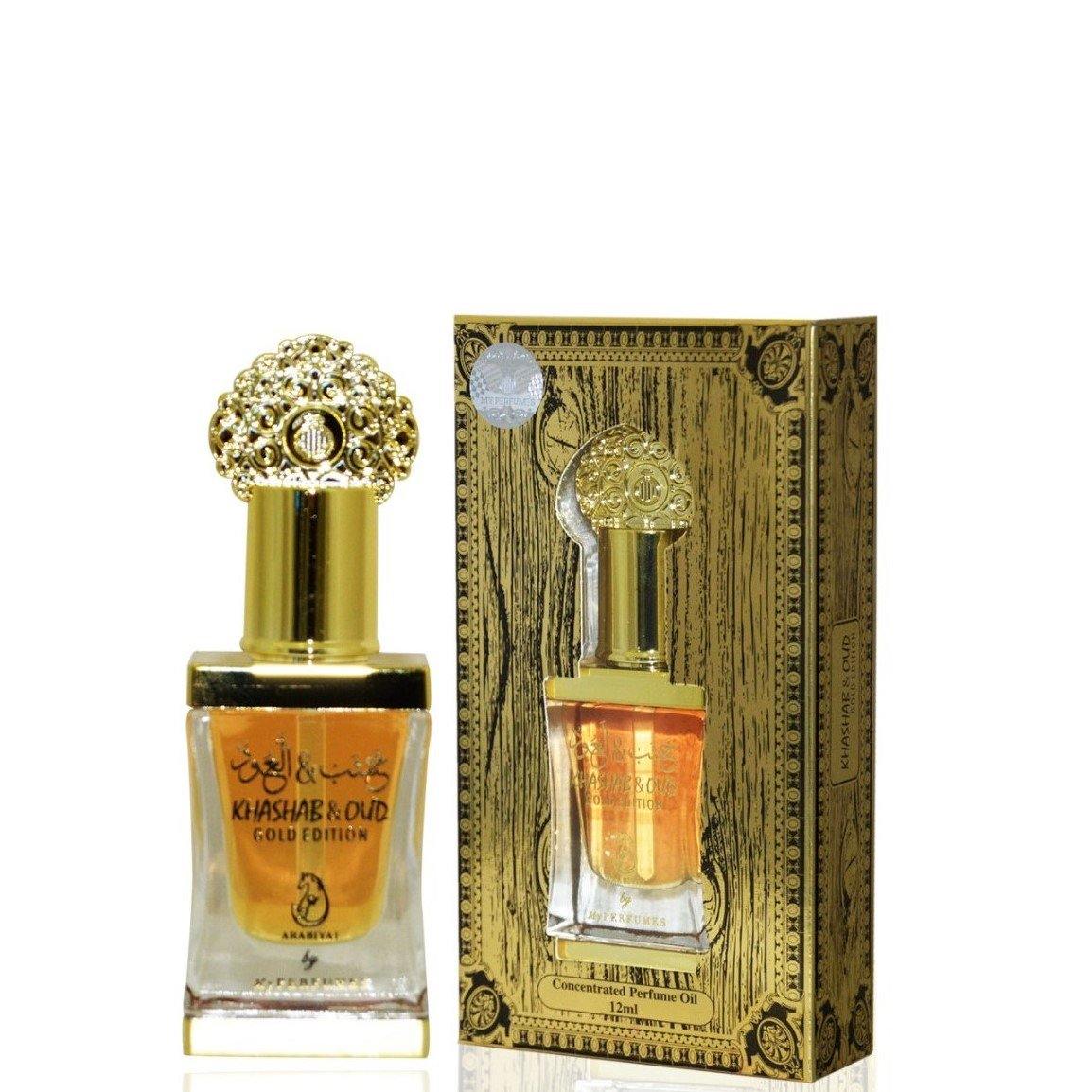 12 ml Parfüm Olaj Khasab & Oud Gold Edition  Keleti Gyümölcsös-Virágos Illat Férfiaknak és Nőknek - Ékszer Galéria