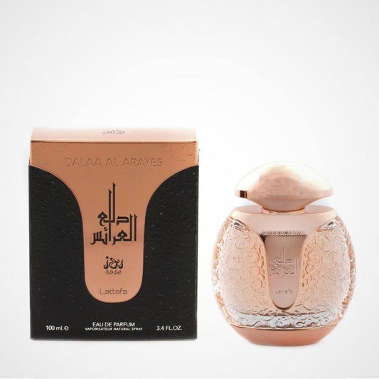 100 ml Eau de Parfum Dalaa ar Arayes Rose Jázminos-Borostyán Illat Nőknek - Ékszer Galéria