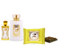 50 ml Eau de Parfum + 20ml Parfum Olaj + 40g Bakhoor Makh Mikh AJÁNDÉK CSOMAG Orientális-Virágos Illat Férfiaknak és Nőknek