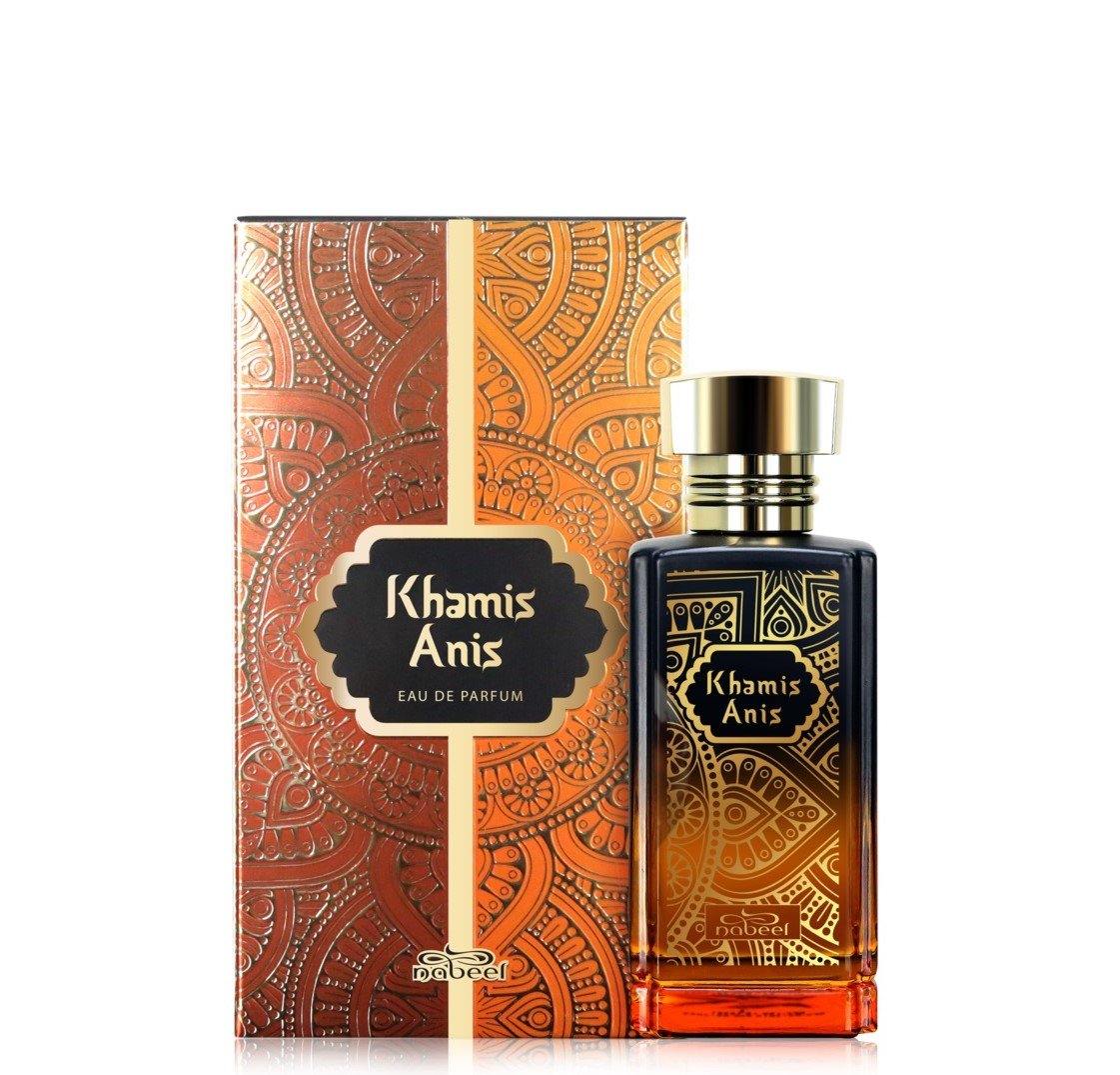 100 ml Eau de Parfum Khamis Anis Orientális-Gyümölcsös Illat Férfiaknak és Nőknek - Ékszer Galéria
