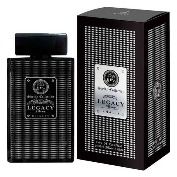 100 ml Eau de Perfume LEGACY SILVER Gyümölcsös és Bőrös Illat Férfiaknak 1 