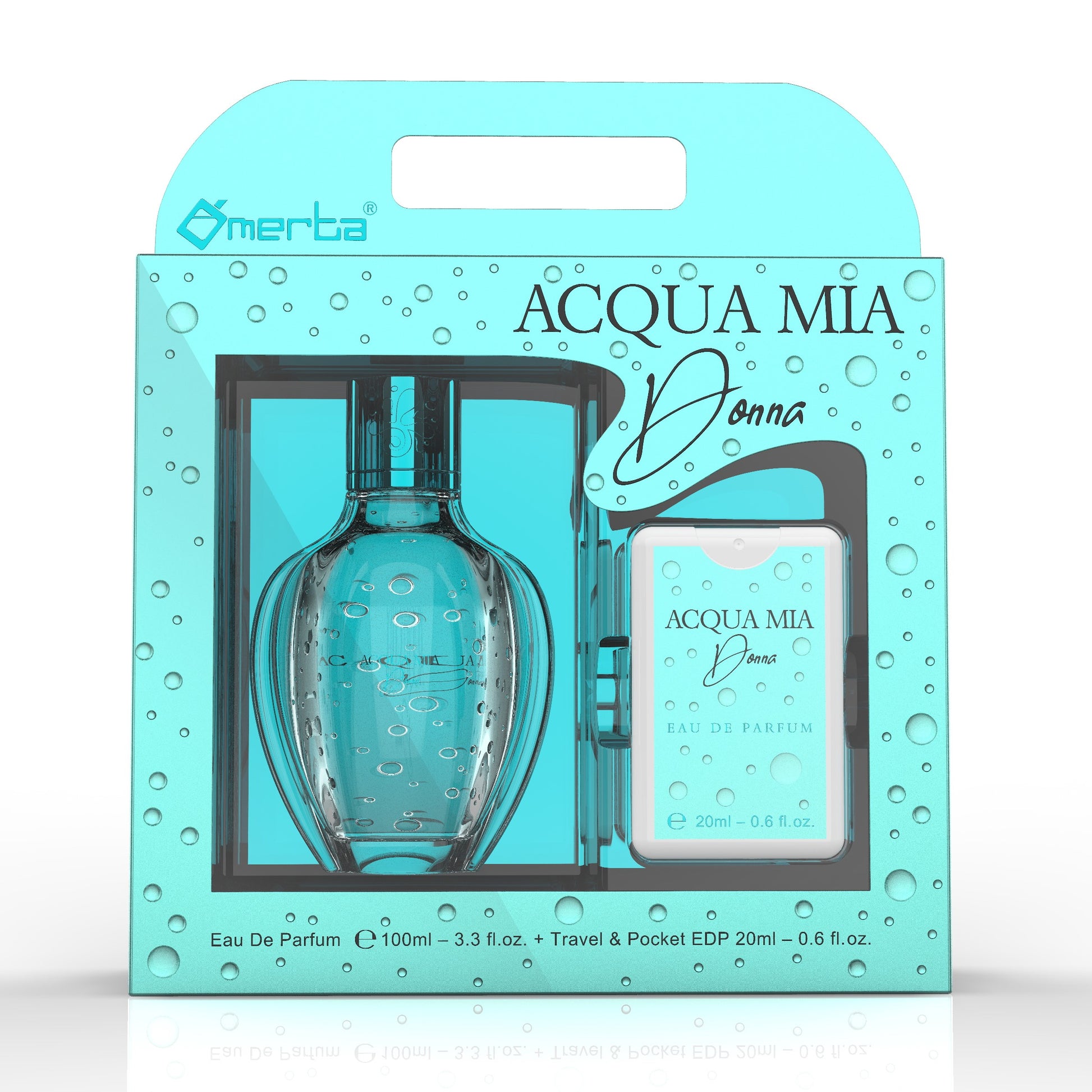 100 ml + 20 ml Eau de Perfume "ACQUA MIA DONNA" Virágos - Gyümölcsös Illat Nőknek 1 