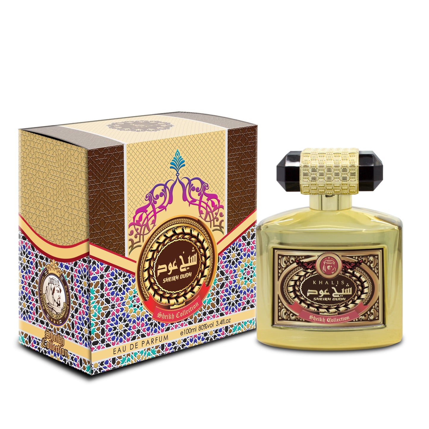 100 ml Eau de Parfum SHEIKH OUDH Fűszeres Oud Illat Férfiaknak
