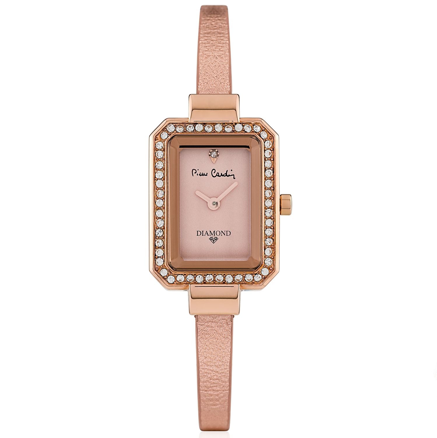Arany Bevonatú Szett Fehér Emporia® Kristállyal (Nyaklánc+Fülbevaló+Medál) 3 Pierre Cardin Női Karóra