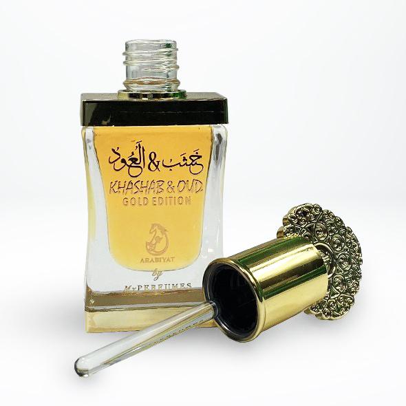 12 ml Parfüm Olaj Khasab & Oud Gold Edition  Keleti Gyümölcsös-Virágos Illat Férfiaknak 3 