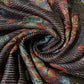 100% Valódi Pashmina Kasmír Sál-Kendő, 70 cm x 170 cm, Pillangó Mintás, Fényes Fekete - Ékszer Galéria
