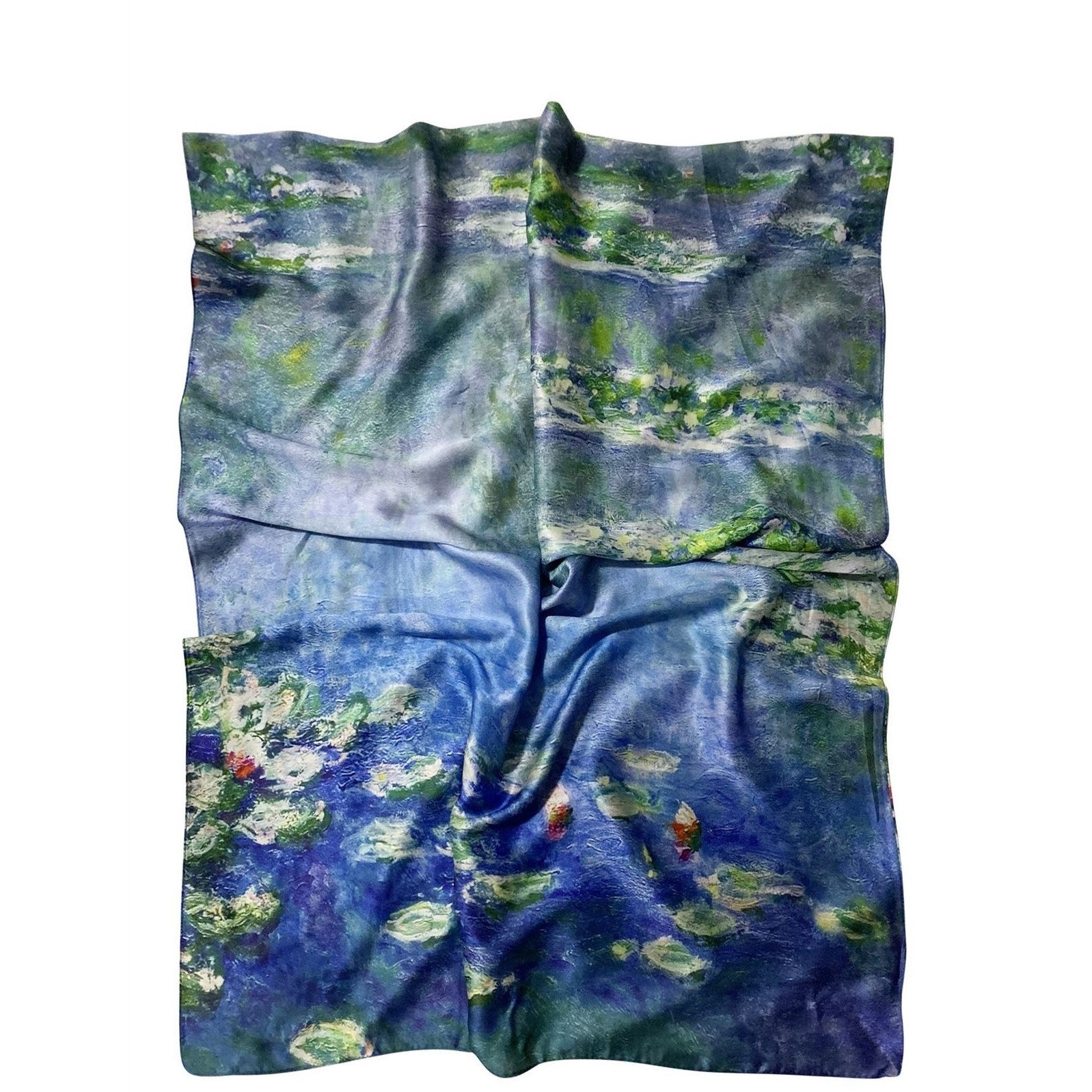 Selyem Sál-Kendő, 70 cm x 180 cm, Claude Monet - Water Lilies 3 