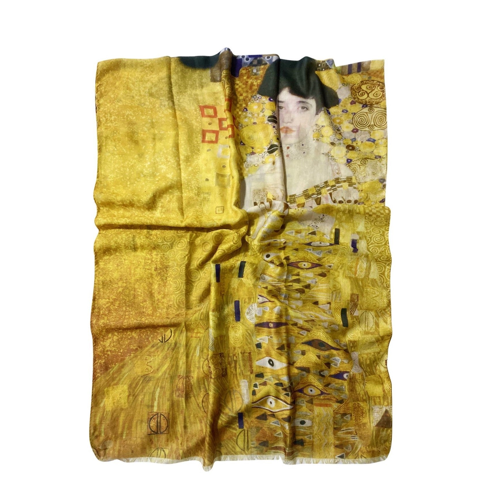 Pamut Sál-Kendő, 70 cm x 180 cm, Klimt - Portrait of Adele 5 