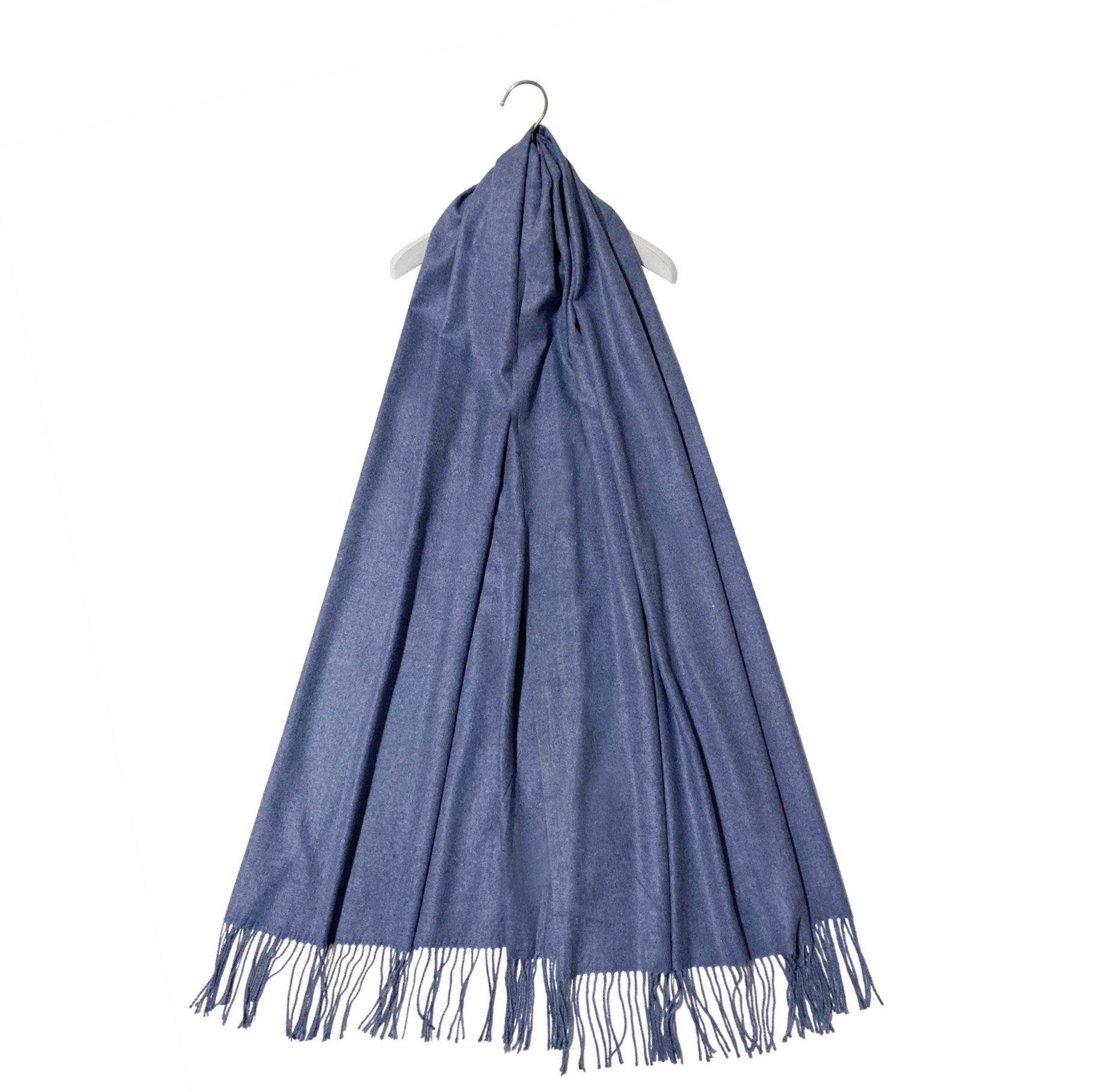 100% Valódi Pashmina Kasmír Sál-Kendő, 70 cm x 170 cm, Farmer Kék 3 100% Valódi Pashmina Kasmír Sál-Kendő, 70 cm x 170 cm, Farmer Kék - Ékszer Galéria
