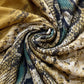 Kígyó Mintás, Sárga Sál-Kendő, 90 cm x 190 cm