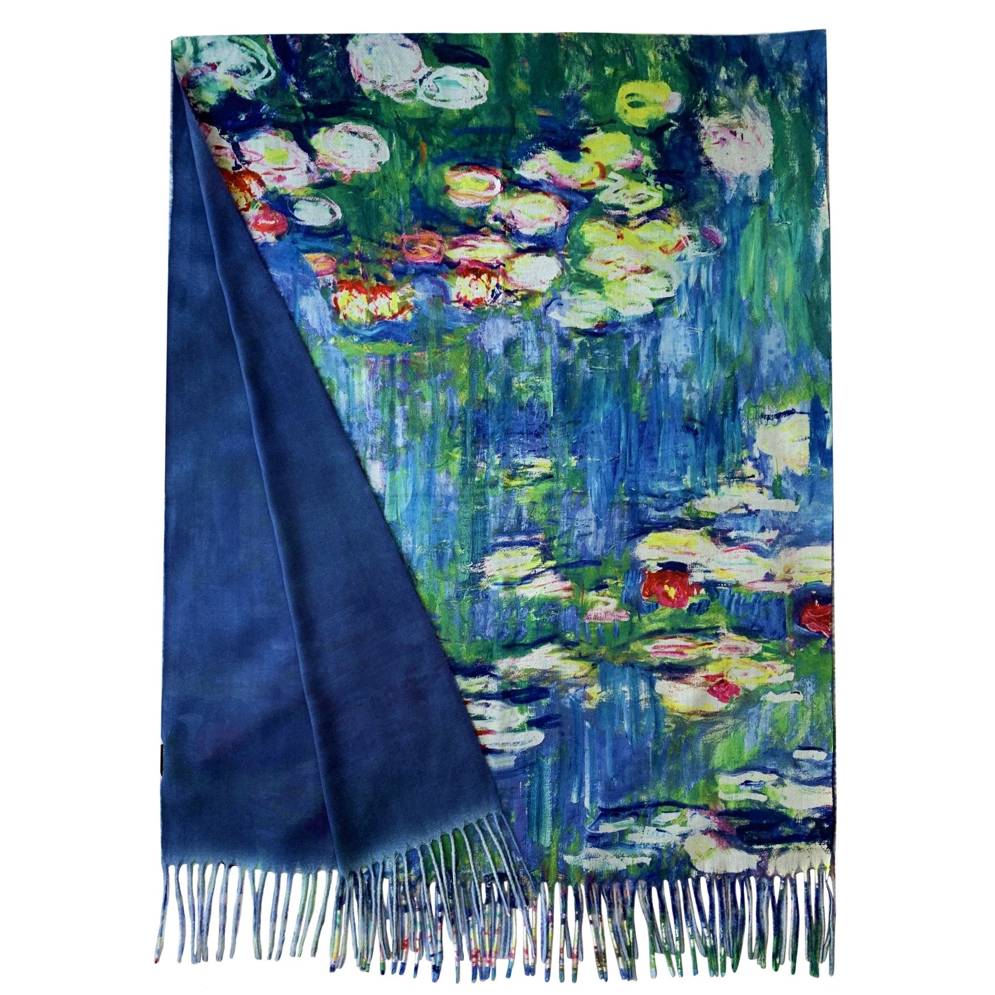 Gyapjú Sál-Kendő, 70 cm x 180 cm, Monet-Water Lilies Painting 6 