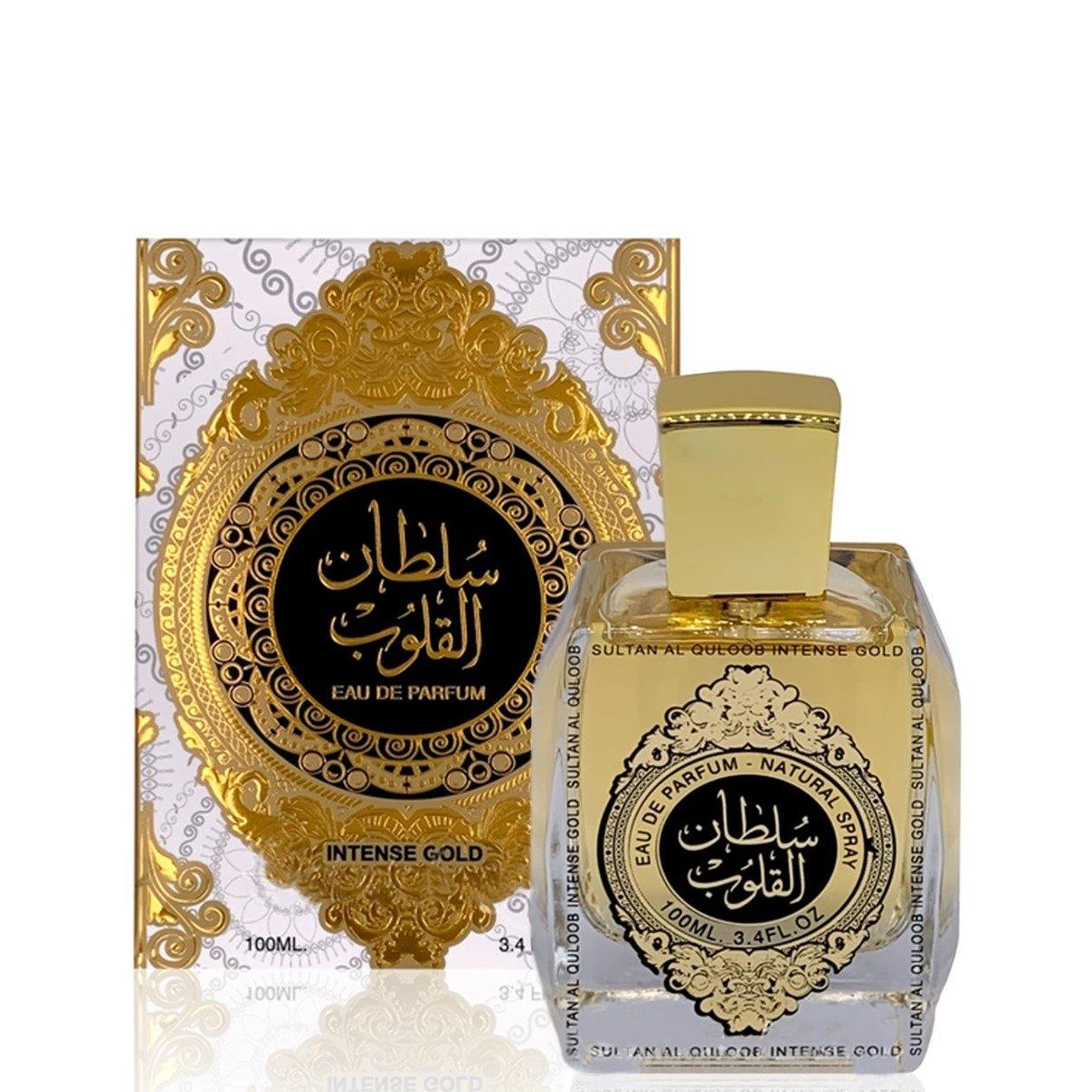 100 ml Eau de Parfume Sultan Al Quloob Intenzív Gold Fűszeres, Fás Illat Férfiaknak és Nőknek 1 100 ml Eau de Parfume Sultan Al Quloob Intenzív Gold Fűszeres, Fás Illat Férfiaknak és Nőknek - Ékszer Galéria
