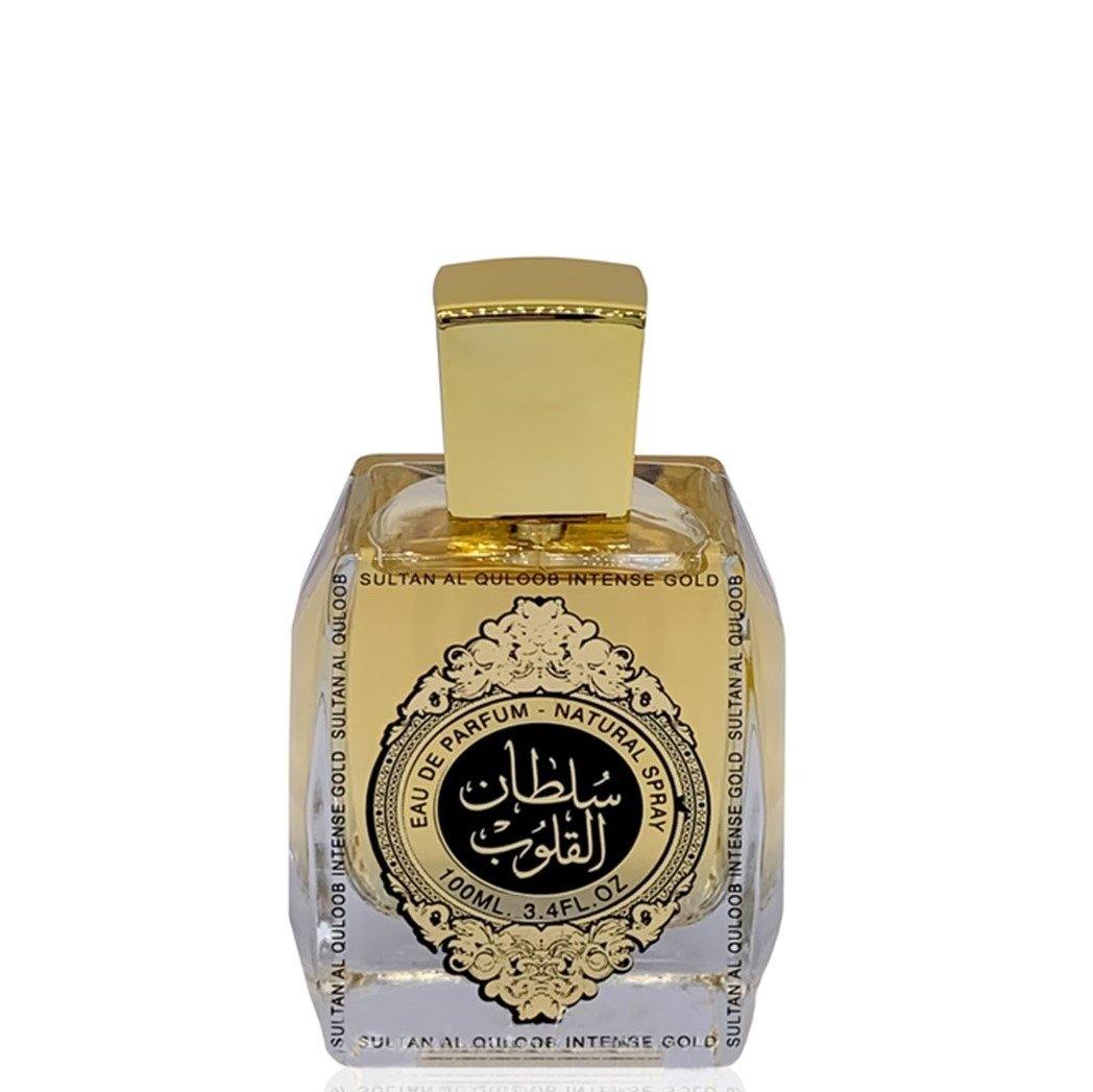 100 ml Eau de Parfume Sultan Al Quloob Intenzív Gold Fűszeres, Fás Illat Férfiaknak és Nőknek 2 100 ml Eau de Parfume Sultan Al Quloob Intenzív Gold Fűszeres, Fás Illat Férfiaknak és Nőknek - Ékszer Galéria