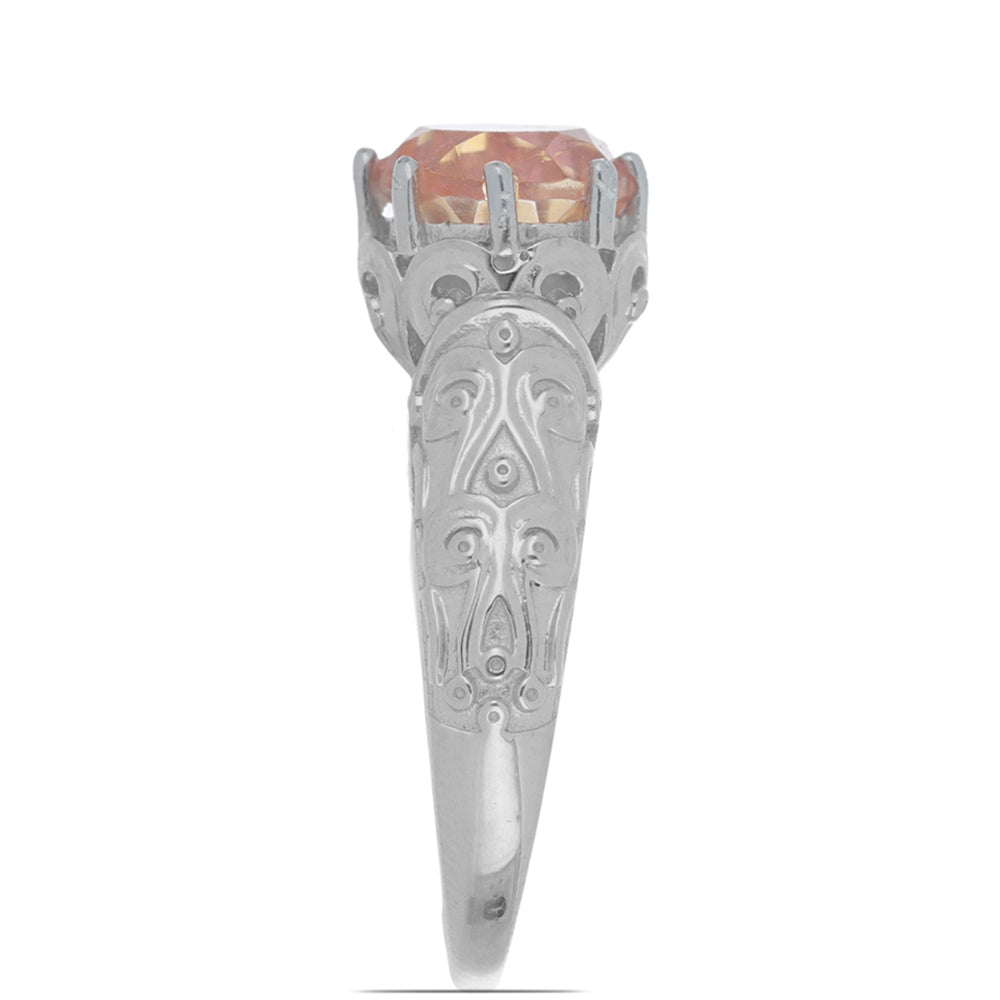 Ezüst Gyűrű Padparadschai Kvarccal 2 