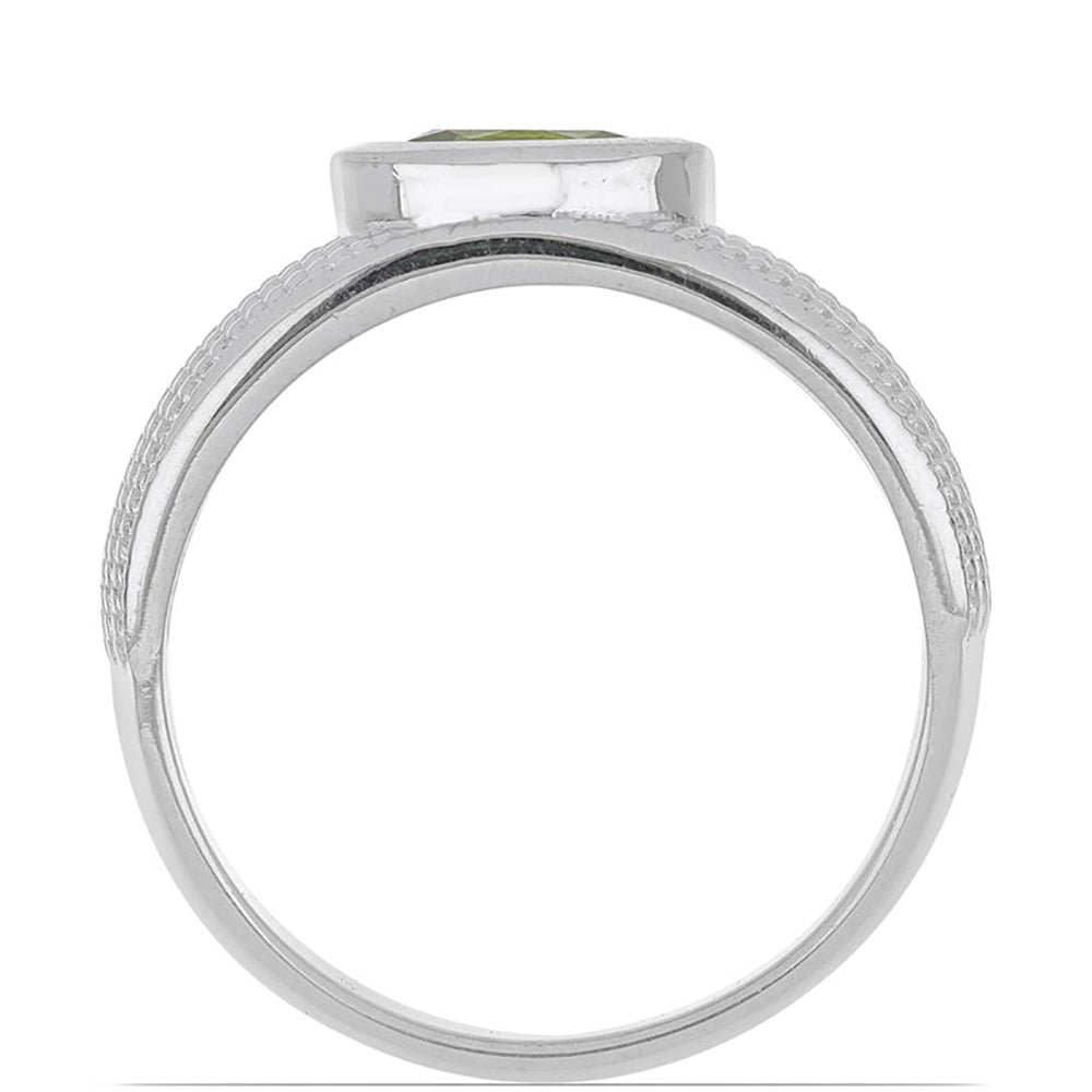 Ezüst Gyűrű Changbai Peridottal