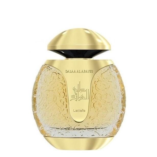 100 ml Eau De Parfum Dalaa Al Arayes Gold Fűszeres Jázminos Illat, Nőknek és Férfiaknak 2 100 ml Eau De Parfum Dalaa Al Arayes Gold Fűszeres Jázminos Illat, Nőknek és Férfiaknak - Ékszer Galéria