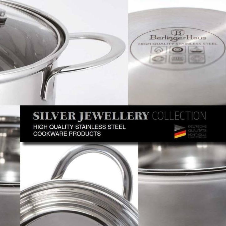 Berlinger Haus 8 részes Rozsdamentes Acél Edénykészlet, Silver Jewellery Collection 3 Berlinger Haus 8 részes rozsdamentes acél edénykészlet