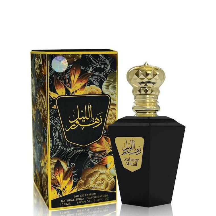 100 ml Eau de Parfume Zahoor Al Lail Édes Vaníliás Gyümölcsös Illat Férfiaknak és Nőknek - Ékszer Galéria